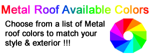 metal roof available colors